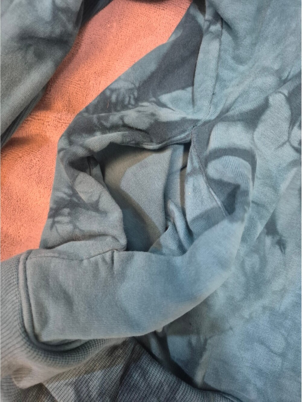 All in Motion Teal Tie Dye Crewneck Sweatshirt Women's M - Picture 5 of 6